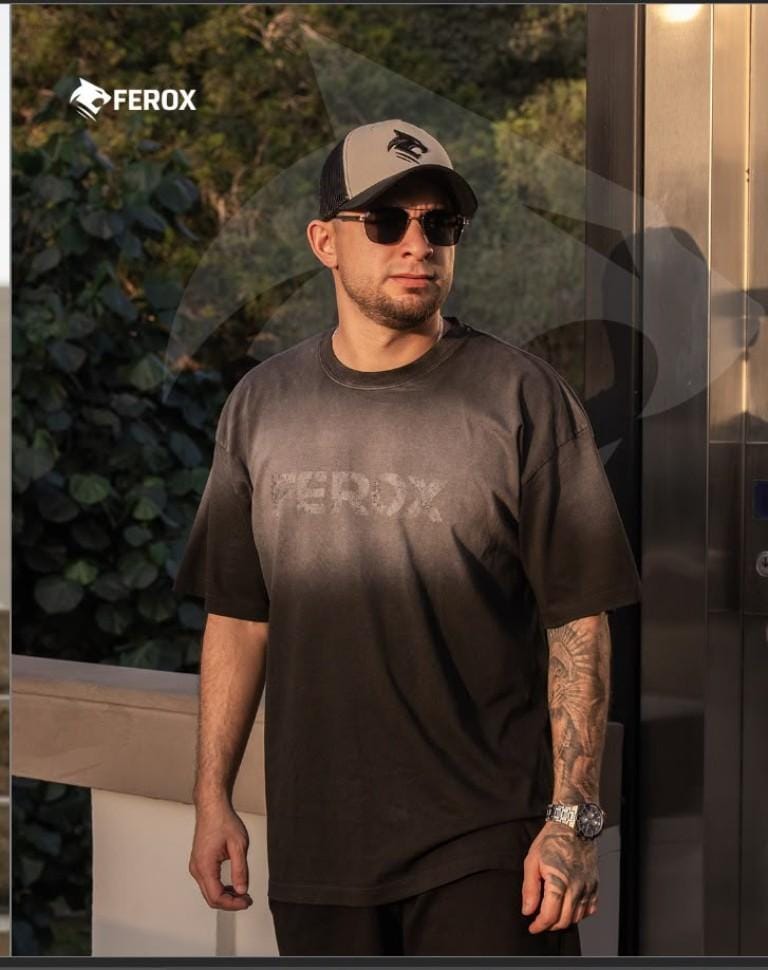 FEROX Oversized Tee – Washed Gray
