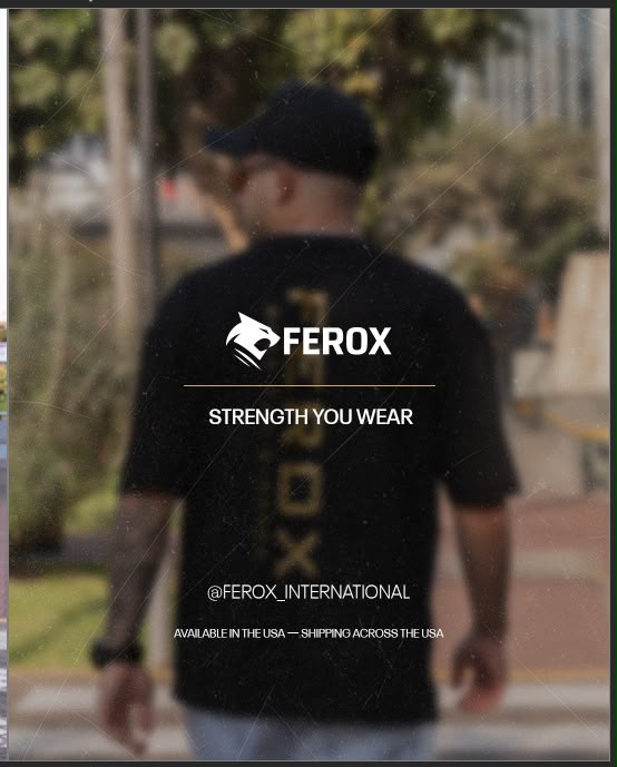 FEROX Oversized Tee – Black